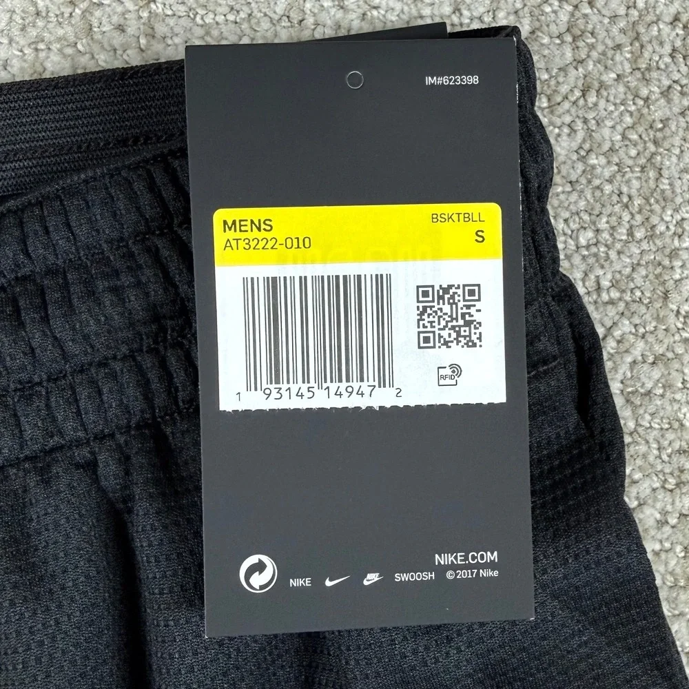 NEW Nike Dri-Fir Mens Small Black Basketball Warm Up Sweatpants AT3222-010 - Picture 7 of 9